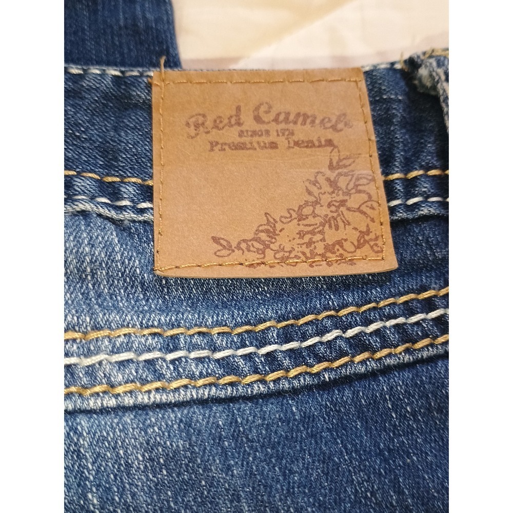 Red Camel Premium Denim Jeans Womens Size 5 Distressed Blue‎ Jeans - Picture 5 of 13